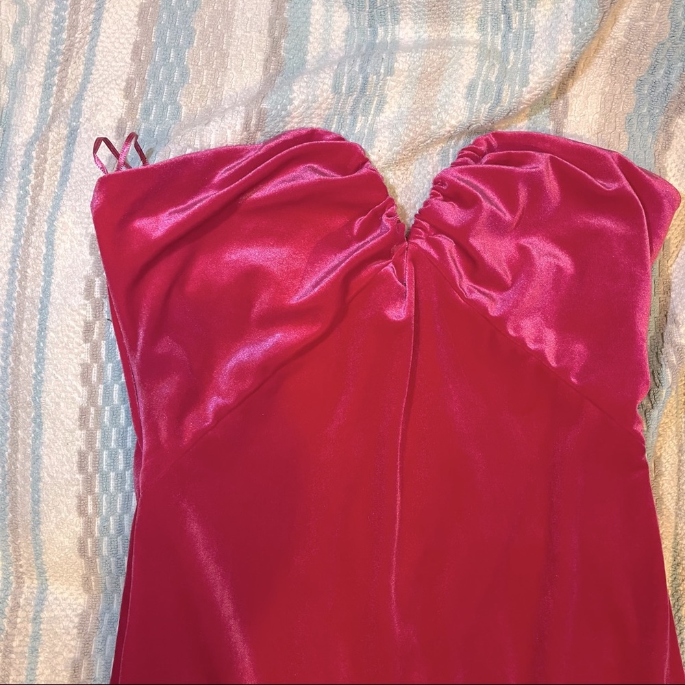 Zara velvet midi dress